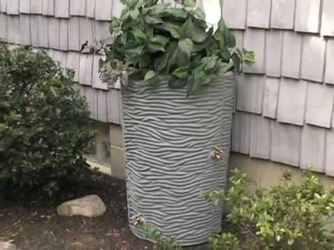 Dual Spigot Decorative Rain Barrels