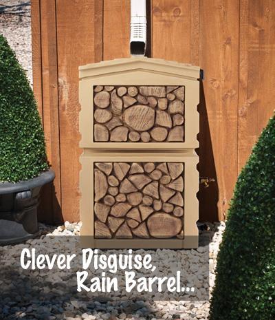 Wood Box Rain Barrel
