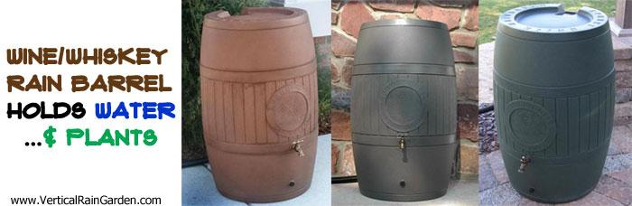 Whiskey/Wine Rain Barrel