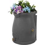 Rain Wizard Urn Rain Barrel with Planter Bowl on Top