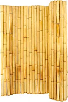 Pre-Made Bamboo Screen - An Easy Way to Hide Ugly Water Tank or Rain Barrel in Backyard