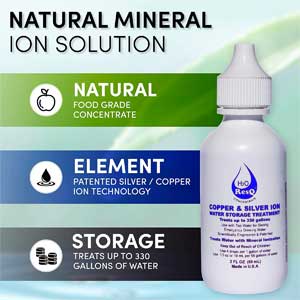 Natural Mineral Ion Water Treatment for Potable Want Storage Tanks
